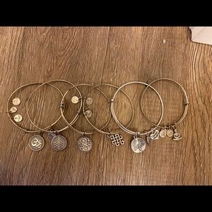 6 Alex and Ani bracelets